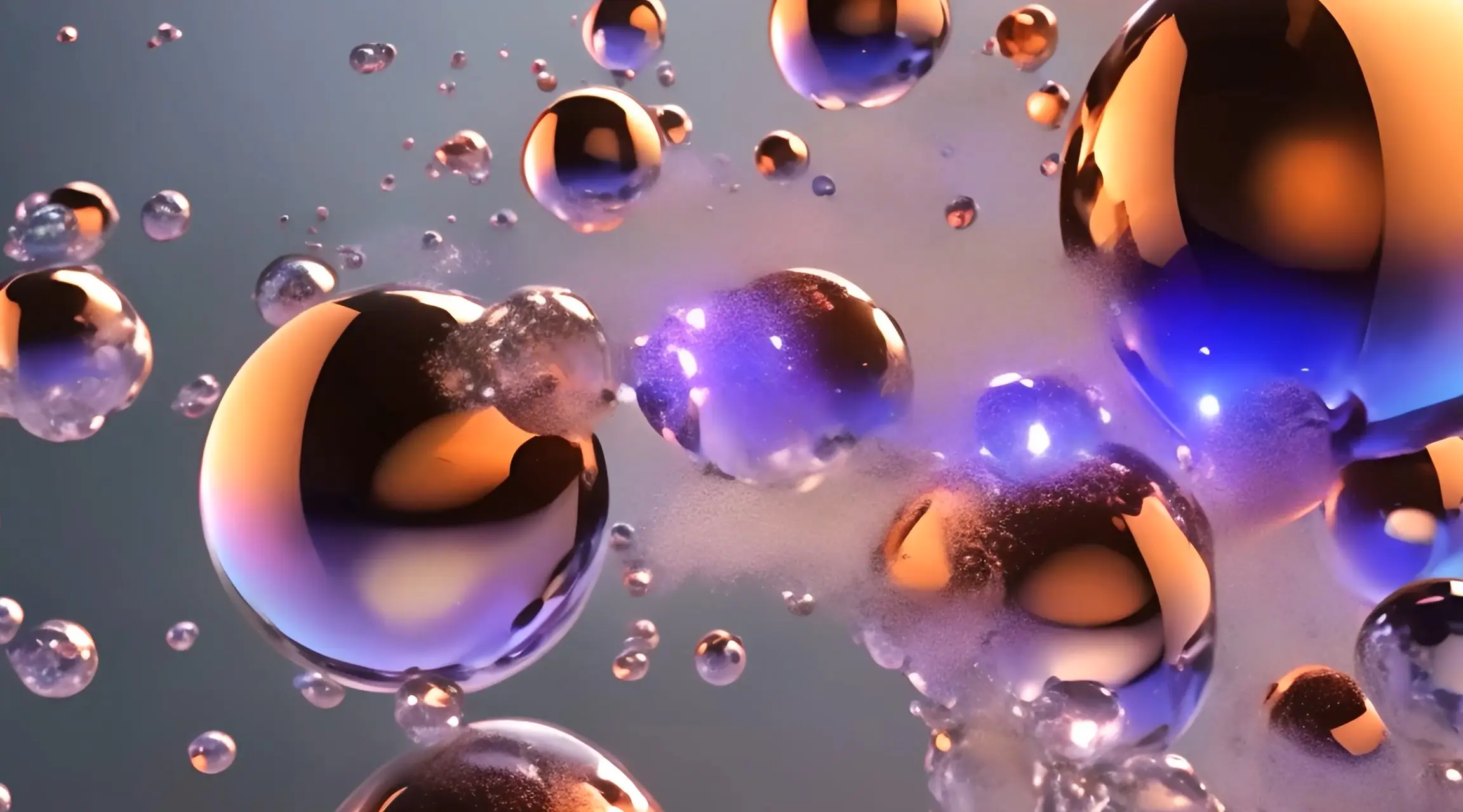 Metallic Spheres Dance Dynamic Backdrop Video
